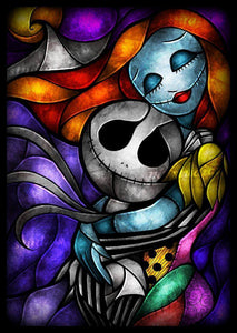 Nightmare Before Christmas Love Diamond Painting Kit - DIY