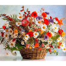 Load image into Gallery viewer, Colorful Flowers And Flower Basket Diamond Painting Kit - DIY
