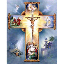 Load image into Gallery viewer, Christian Cross Jesus Christ Diamond Painting Kit - DIY
