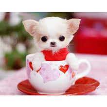 Load image into Gallery viewer, Cute Dog In The Cup Diamond Painting Kit - DIY
