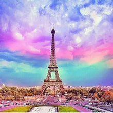 Load image into Gallery viewer, Rainbow Eiffel&#39;s Tower Diamond Painting Kit - DIY
