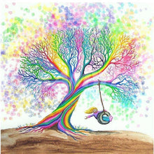 Load image into Gallery viewer, Tree Rainbow Colors Diamond Painting Kit - DIY
