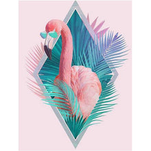 Load image into Gallery viewer, Cool Flamingo Diamond Painting Kit - DIY
