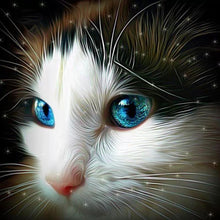 Load image into Gallery viewer, Cat Head Portrait Diamond Painting Kit - DIY
