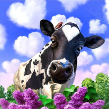 Load image into Gallery viewer, Sweet Cow And Blue Sky Diamond Painting Kit - DIY
