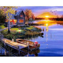 Load image into Gallery viewer, Sunset Landscape Diamond Painting Kit - DIY
