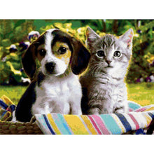 Load image into Gallery viewer, Dog And Cat Diamond Painting Kit - DIY
