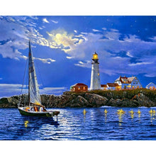 Load image into Gallery viewer, Night Of the Sea Diamond Painting Kit - DIY
