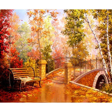 Load image into Gallery viewer, Forest Bridge Diamond Painting Kit - DIY
