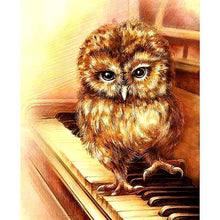Load image into Gallery viewer, Owl Playing Piano Diamond Painting Kit - DIY
