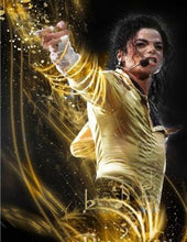 Load image into Gallery viewer, Michael Jackson Gold Diamond Painting Kit - DIY
