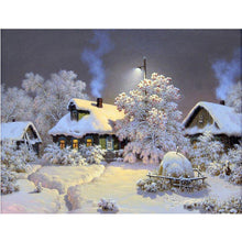 Load image into Gallery viewer, Cabin Snow Diamond Painting Kit - DIY
