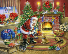 Load image into Gallery viewer, Christmas Santa Claus And Dog Diamond Painting Kit - DIY
