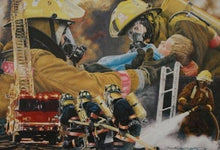 Load image into Gallery viewer, 5d Fireman Firefighter Diamond Painting Kit Premium-23
