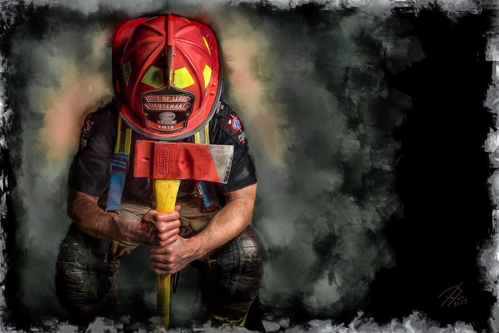 5d Fireman Firefighter Diamond Painting Kit Premium-24