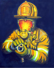 Load image into Gallery viewer, 5d Fireman Firefighter Diamond Painting Kit Premium-27
