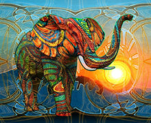 Load image into Gallery viewer, Elephant Big Full Colors Diamond Painting Kit - DIY

