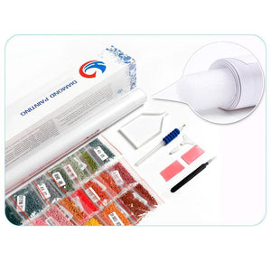 Fox White In The Snow Diamond Painting Kit - DIY