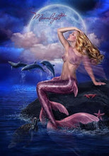 Load image into Gallery viewer, Mermaid Moon Diamond Painting Kit - DIY
