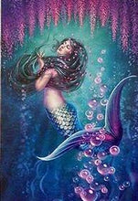 Load image into Gallery viewer, Mermaid Blue Diamond Painting Kit - DIY
