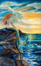 Load image into Gallery viewer, Mermaid Sunset Diamond Painting Kit - DIY

