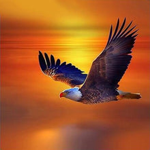 Load image into Gallery viewer, Eagle Orange Sunset Diamond Painting Kit - DIY
