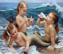 Load image into Gallery viewer, Mermaid Girls Diamond Painting Kit - DIY
