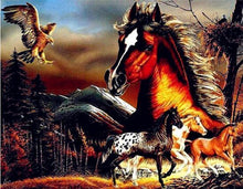 Load image into Gallery viewer, Horses Fast Diamond Painting Kit - DIY
